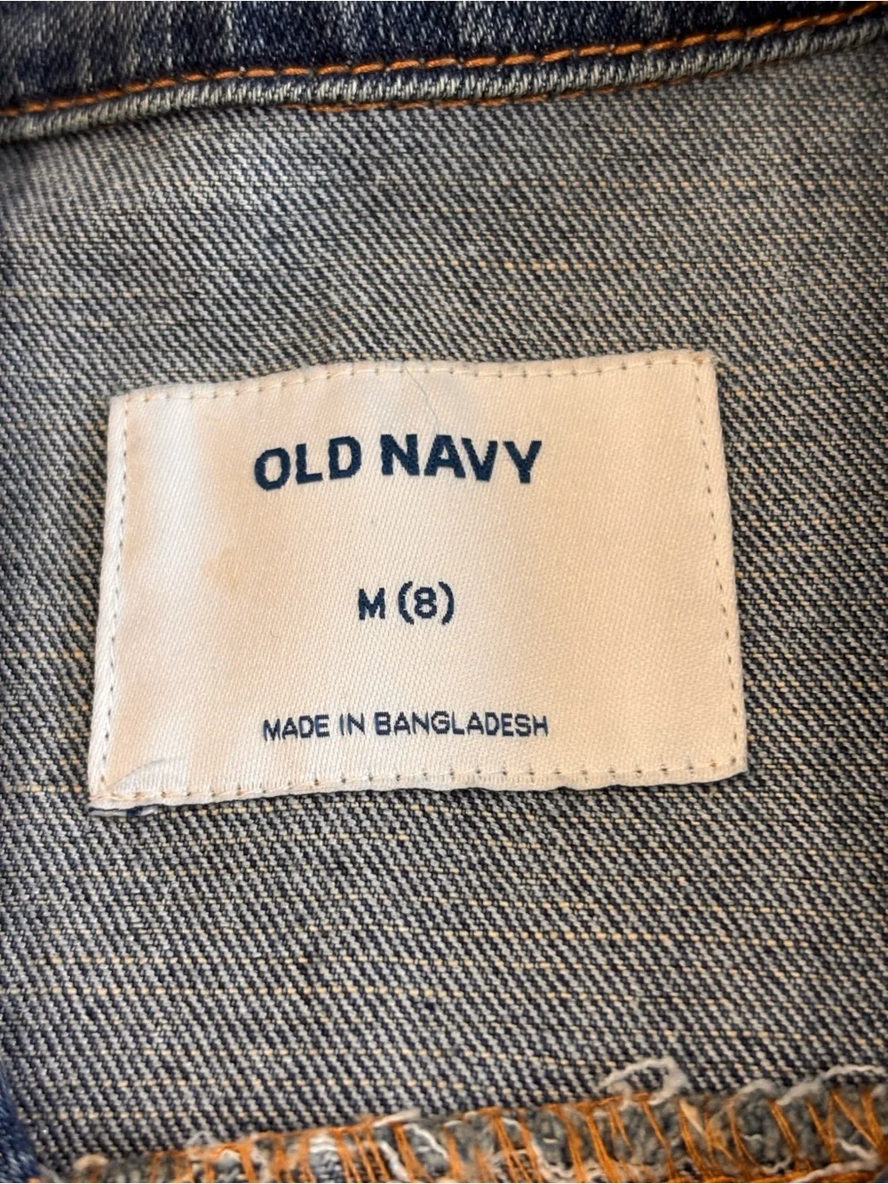 Old Navy Kids' Classic Blue Denim Jacket Size 8